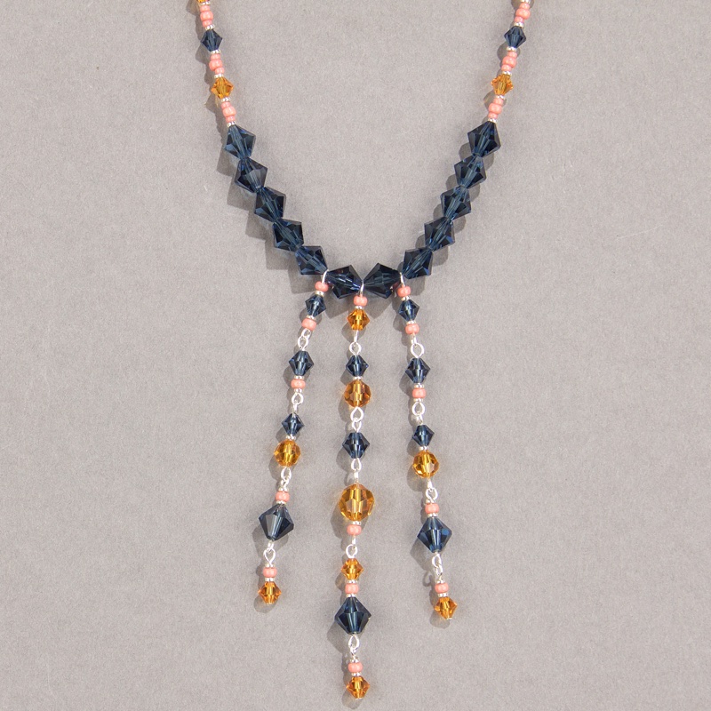 Swarovski Crystal Cascade Necklace Project